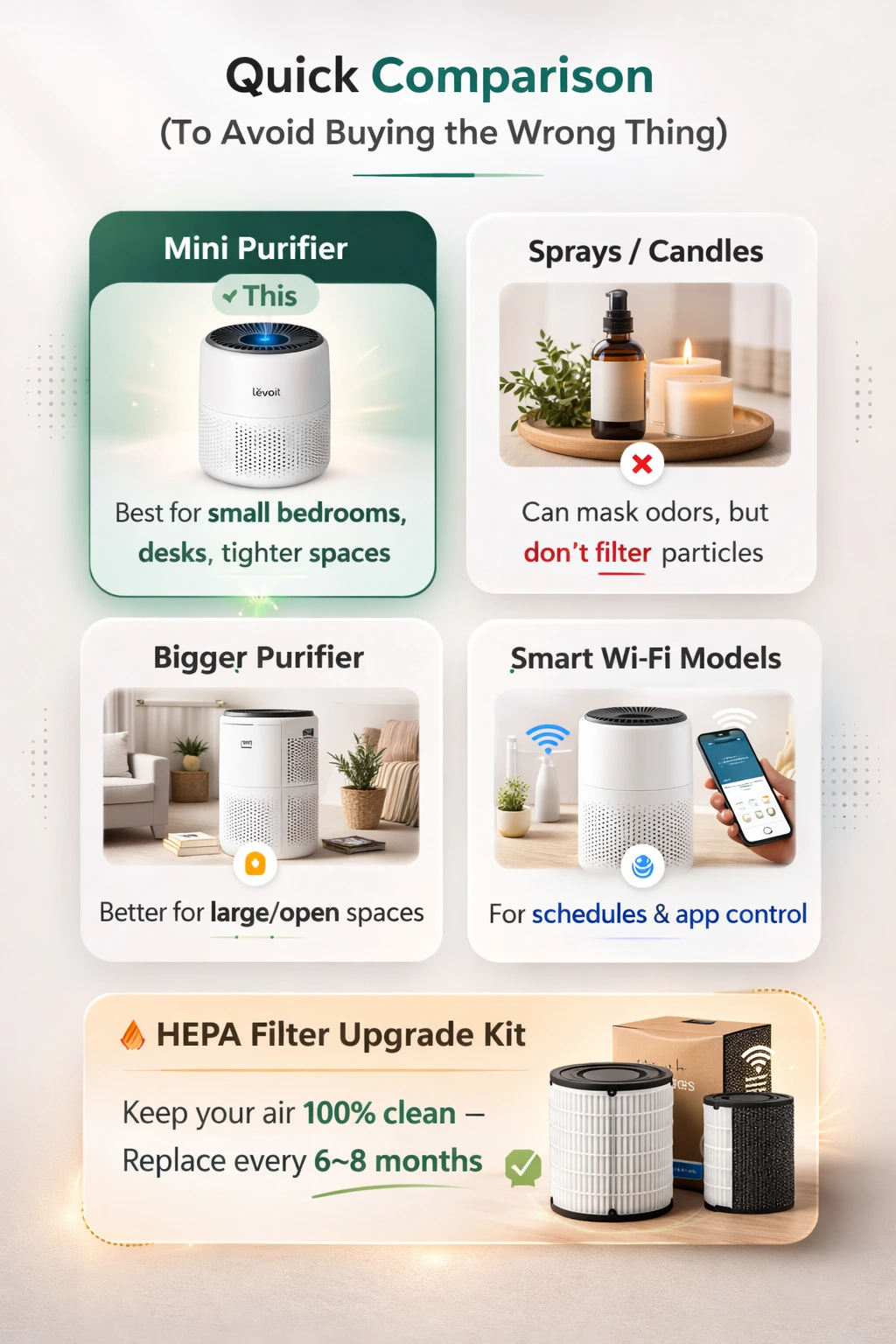 LEVOIT Core Mini-P clean modern air visual